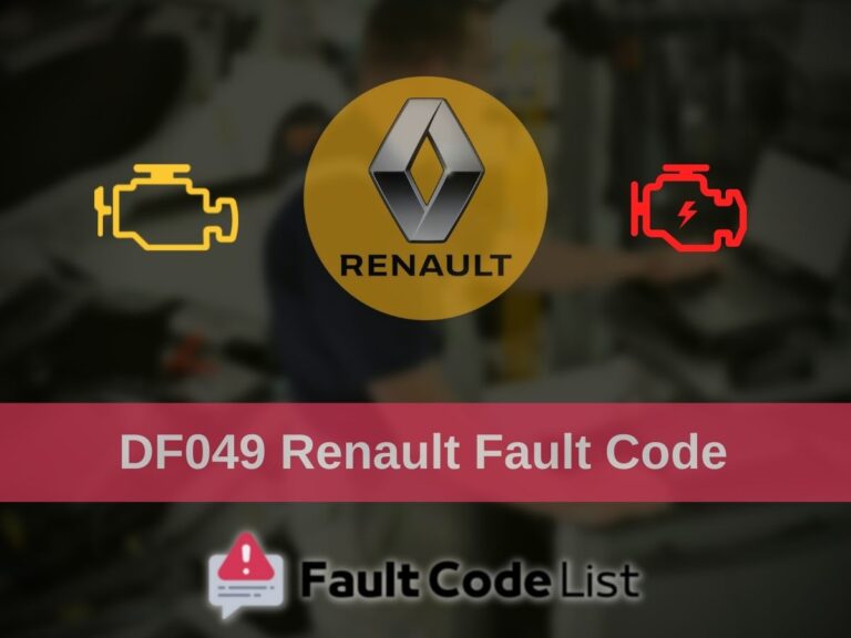 DF049 Renault Fault Code