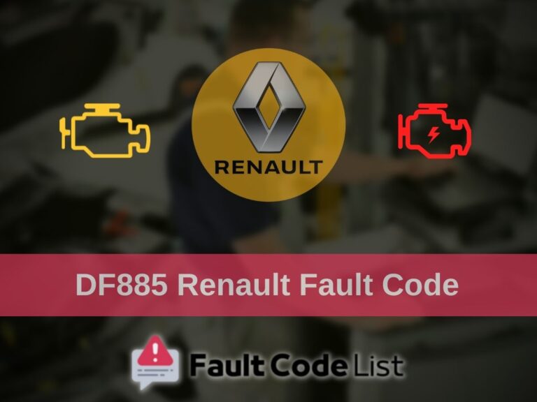 DF885 Renault Fault Code