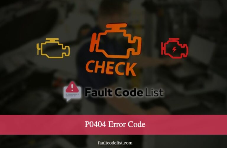 P0404 Error Code