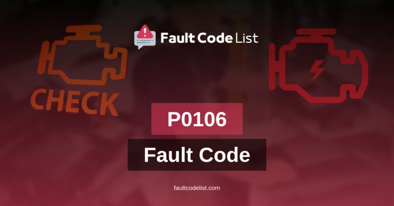 P0106 Fault Code