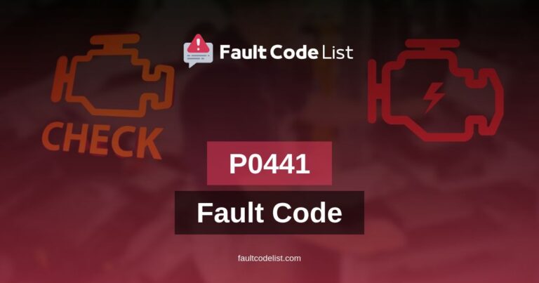 P0441 Fault Code