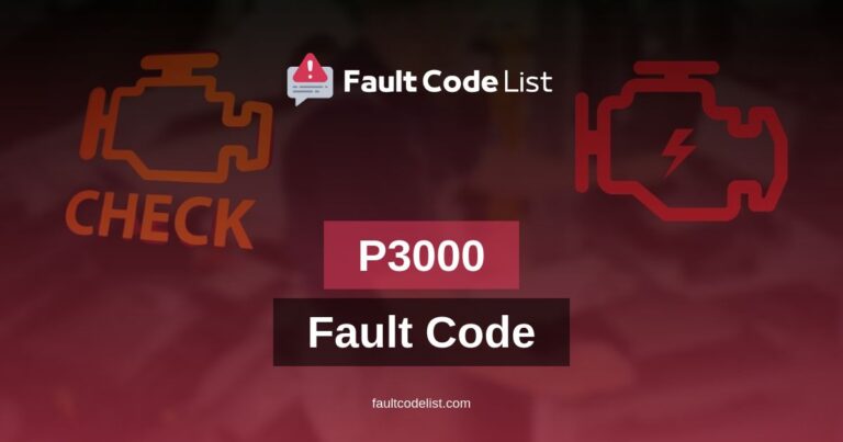 P3000 Fault Code