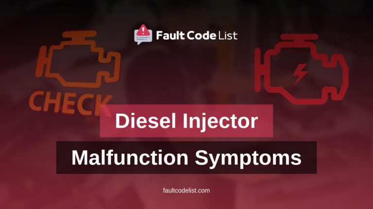 Diesel Injector Malfunction Symptoms
