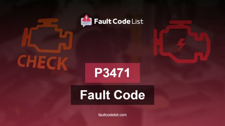 P3471 Cylinder 9 Exhaust Valve Control Circuit Low