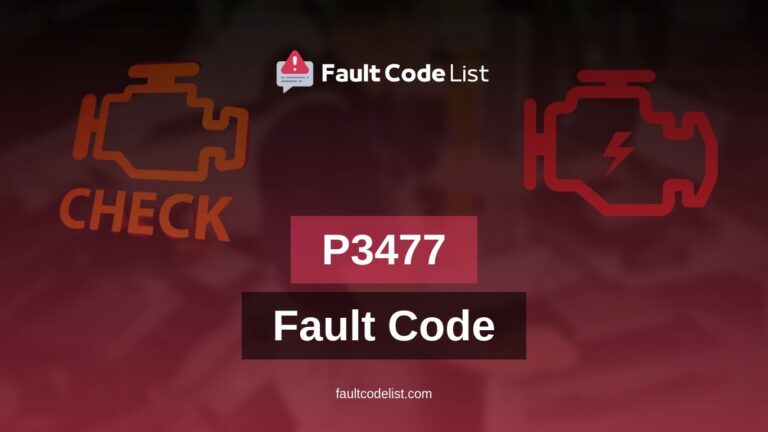 P3477 Cylinder 10 Exhaust Valve Control Circuit/Open